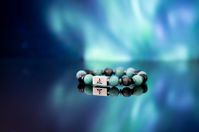 【极幽】 |  孔雀石 | 鹰眼石 | 水晶手链 - 手链/手环 - 水晶 