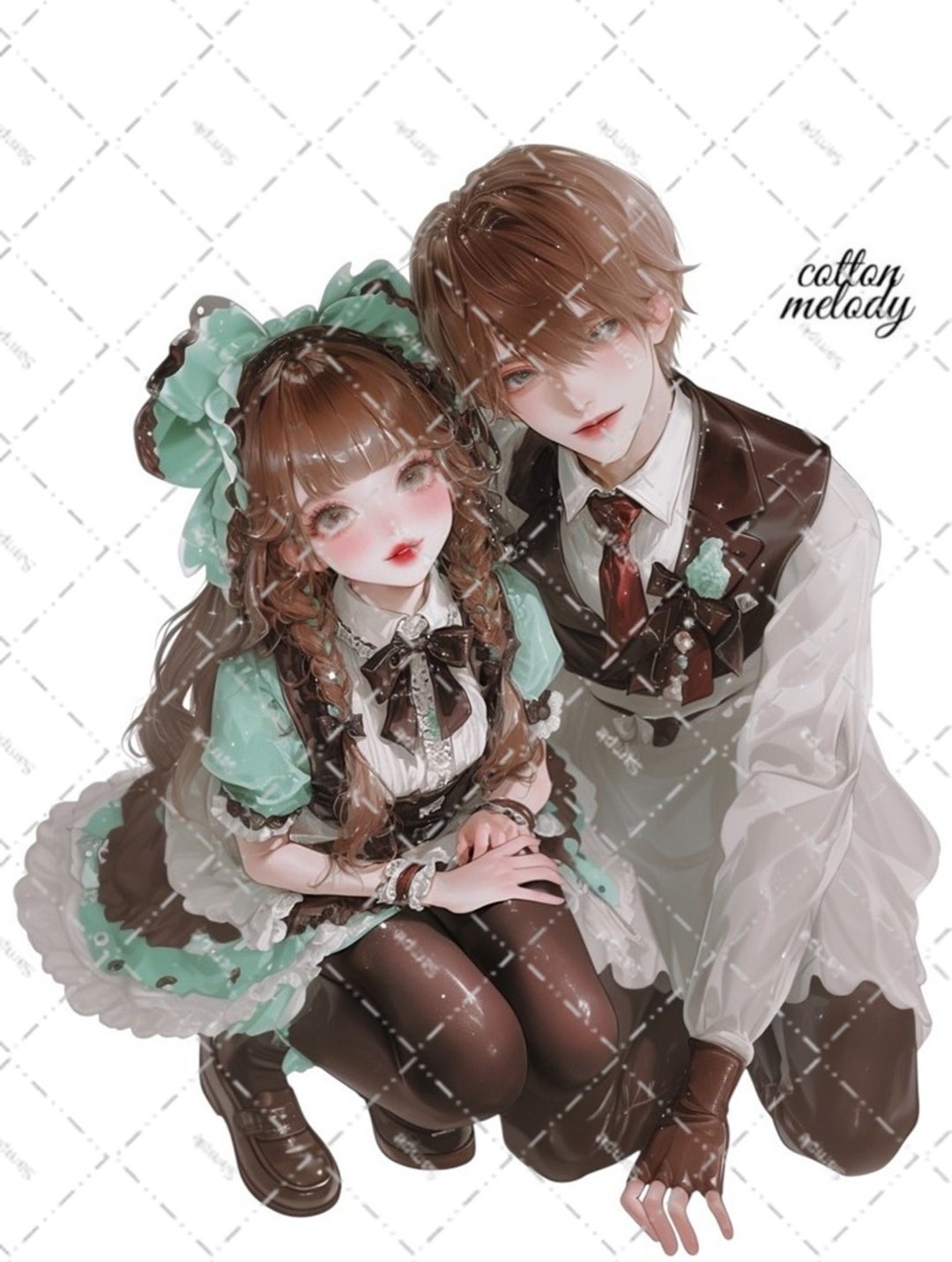 original sticker no.6676 人物贴纸 原创贴纸 人物贴纸 女孩贴纸 原创人物贴纸 - 贴纸 - 纸 