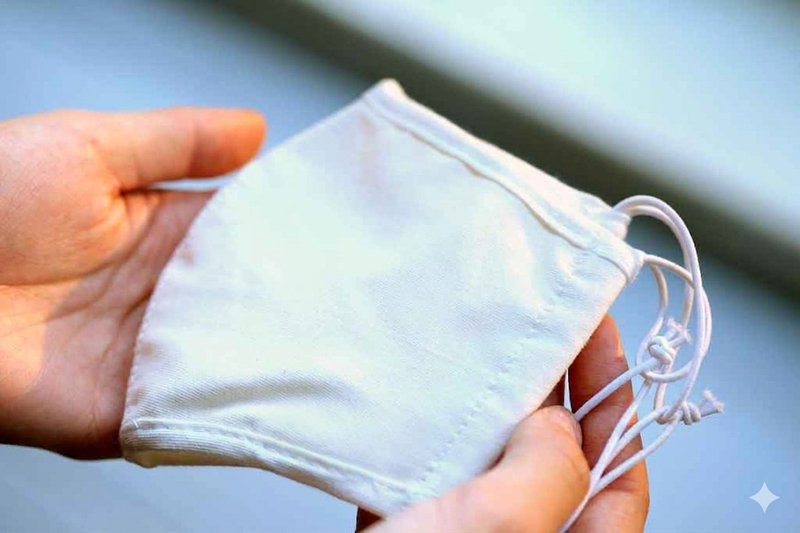 有机原棉 口罩 (大人/小孩) - 口罩 - 棉．麻 白色