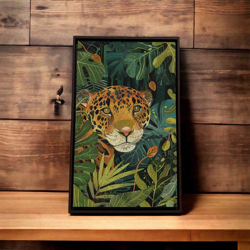 雨林里的大猫咪-玩心【壁虎拼图】 - 摆饰 - 木头 多色