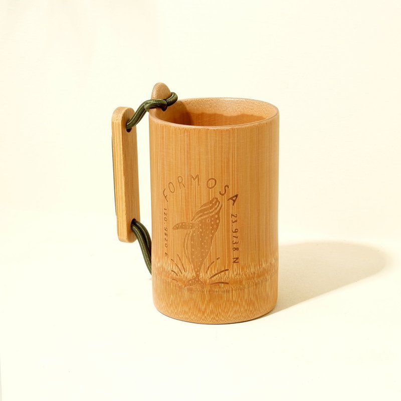 Outdoor Cup 元气凹豆杯 ( 鲸鱼款 ) - 咖啡杯/马克杯 - 竹 卡其色