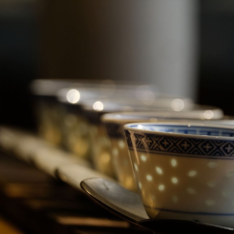 【茶人严选】青花萤透瓷杯5客 - 茶具/茶杯 - 瓷 