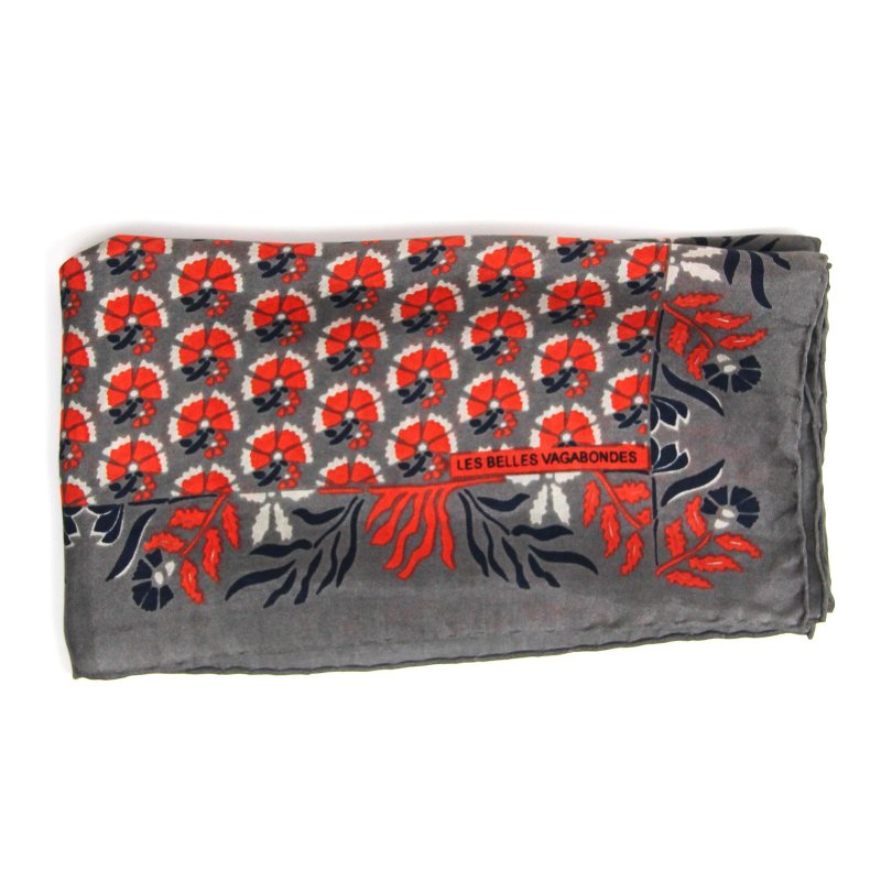 Mini Augustine Orange 真丝小方巾 - 丝巾 - 丝．绢 多色