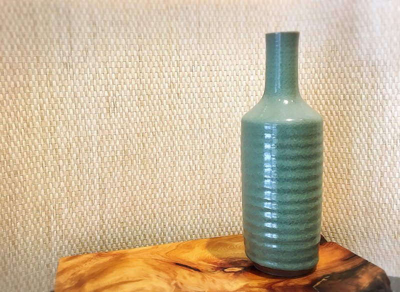 萧鸿成老师 手作青瓷花器 - 植栽/盆栽 - 陶 