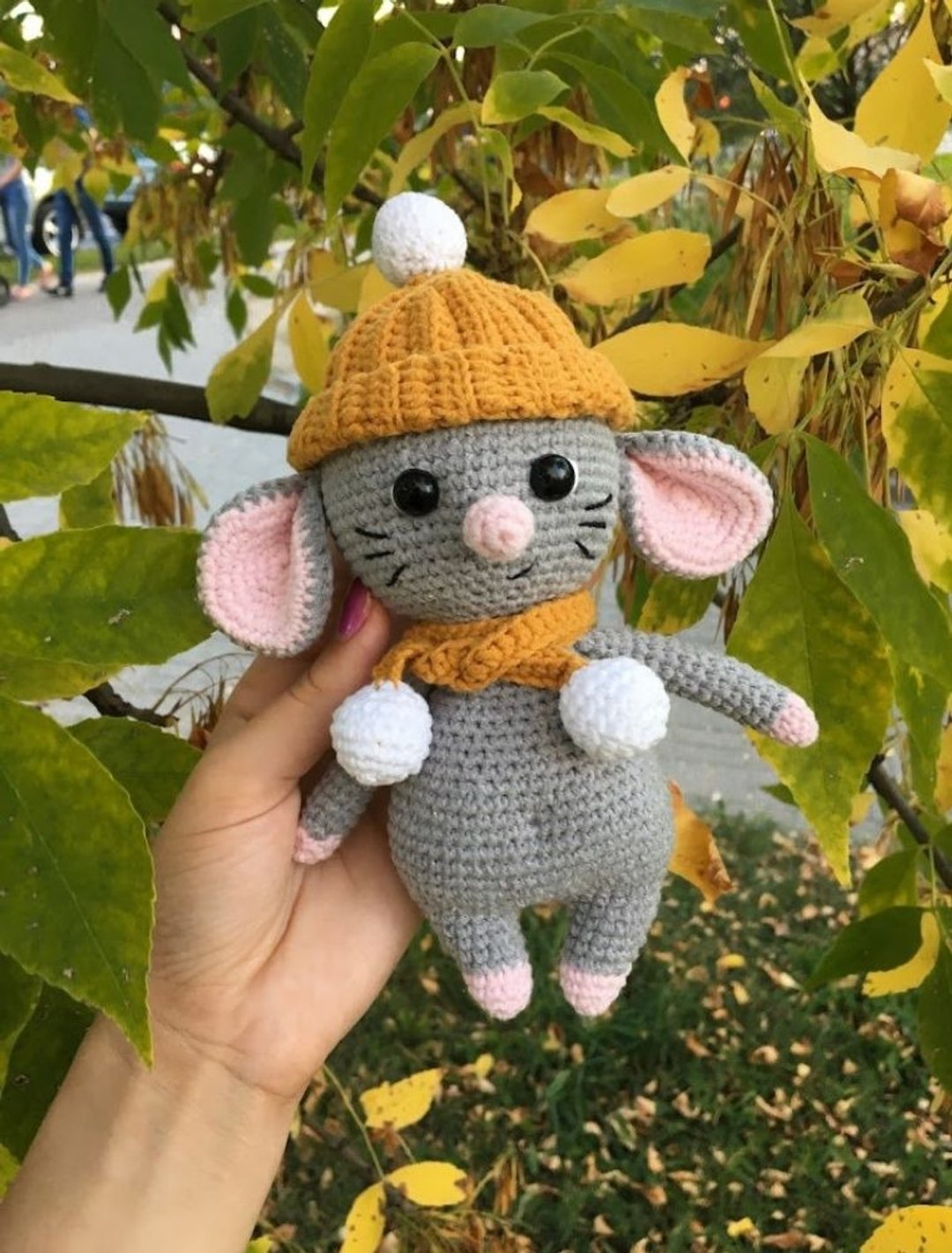 Mouse toy,  mouse figurine,  mouse baby plush, handmade mouse. - 玩具/玩偶 - 其他材质 