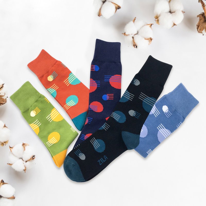 横圈圈绅士棉袜 - 绅士袜 - 棉．麻 多色