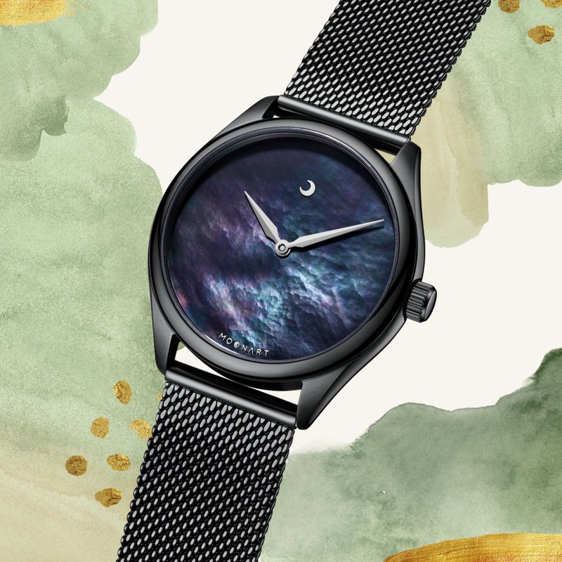 日时系列 - 夜空+ - 女表 - 不锈钢 黑色