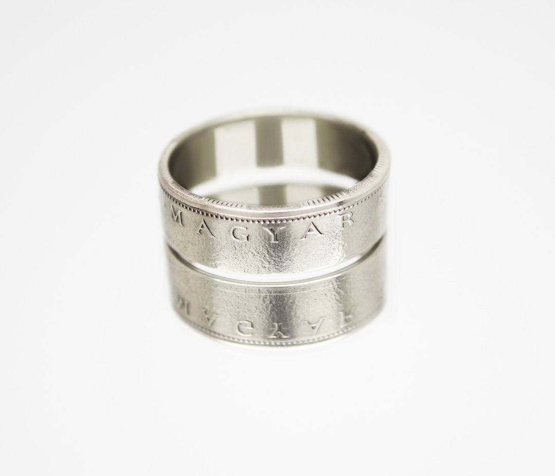 Hungary Coin Ring 10 forints 1993 coin rings for men coin rings for women - 戒指 - 其他金属 