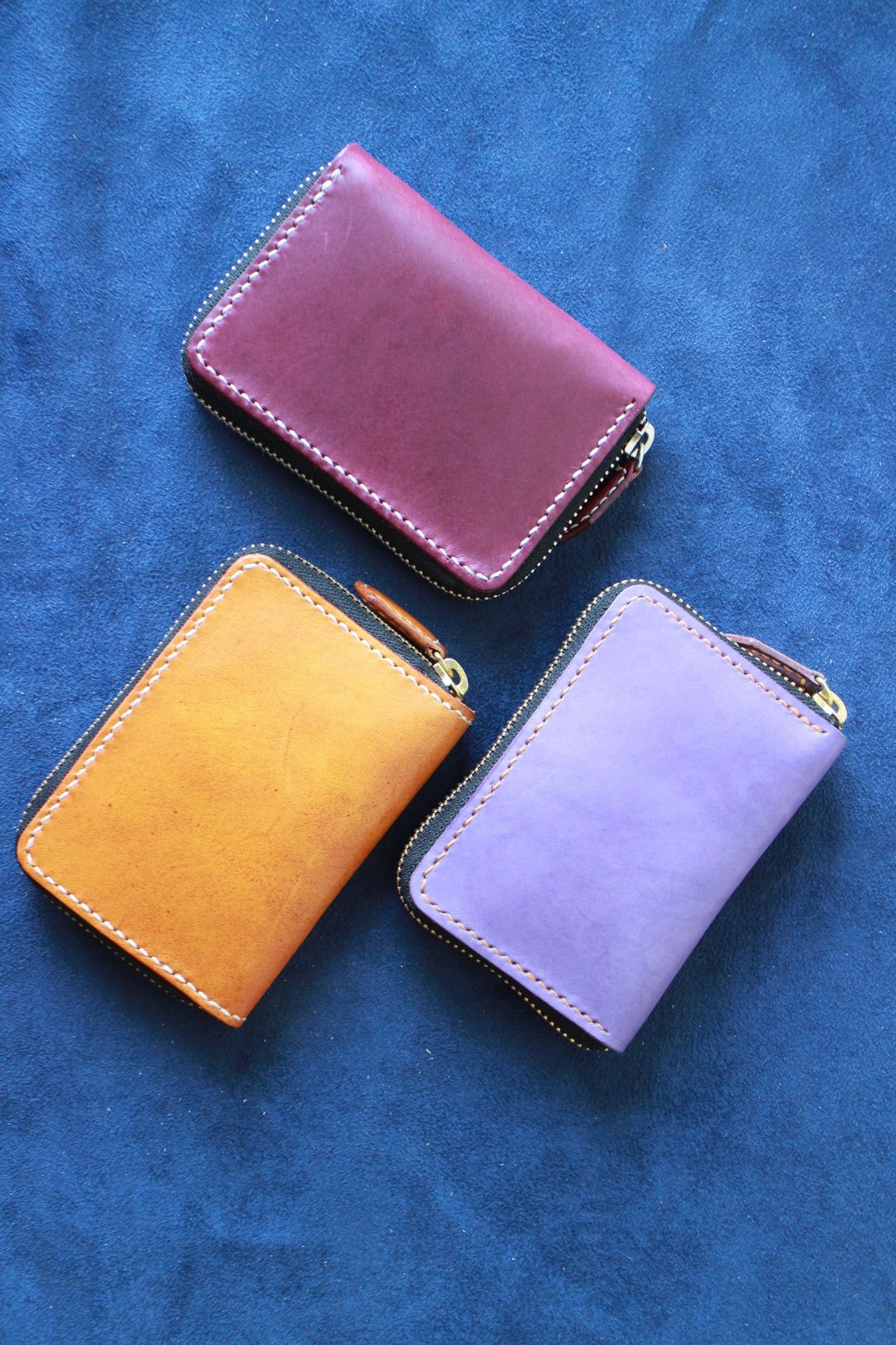 手工皮件 Coin Case 01  (3/4开 拉链零钱包16ZCC01) - 零钱包 - 真皮 
