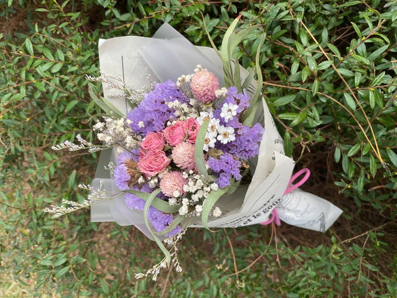 Masako  迷你玫瑰尤加利小花束  干燥花束 - 干燥花/捧花 - 植物．花 