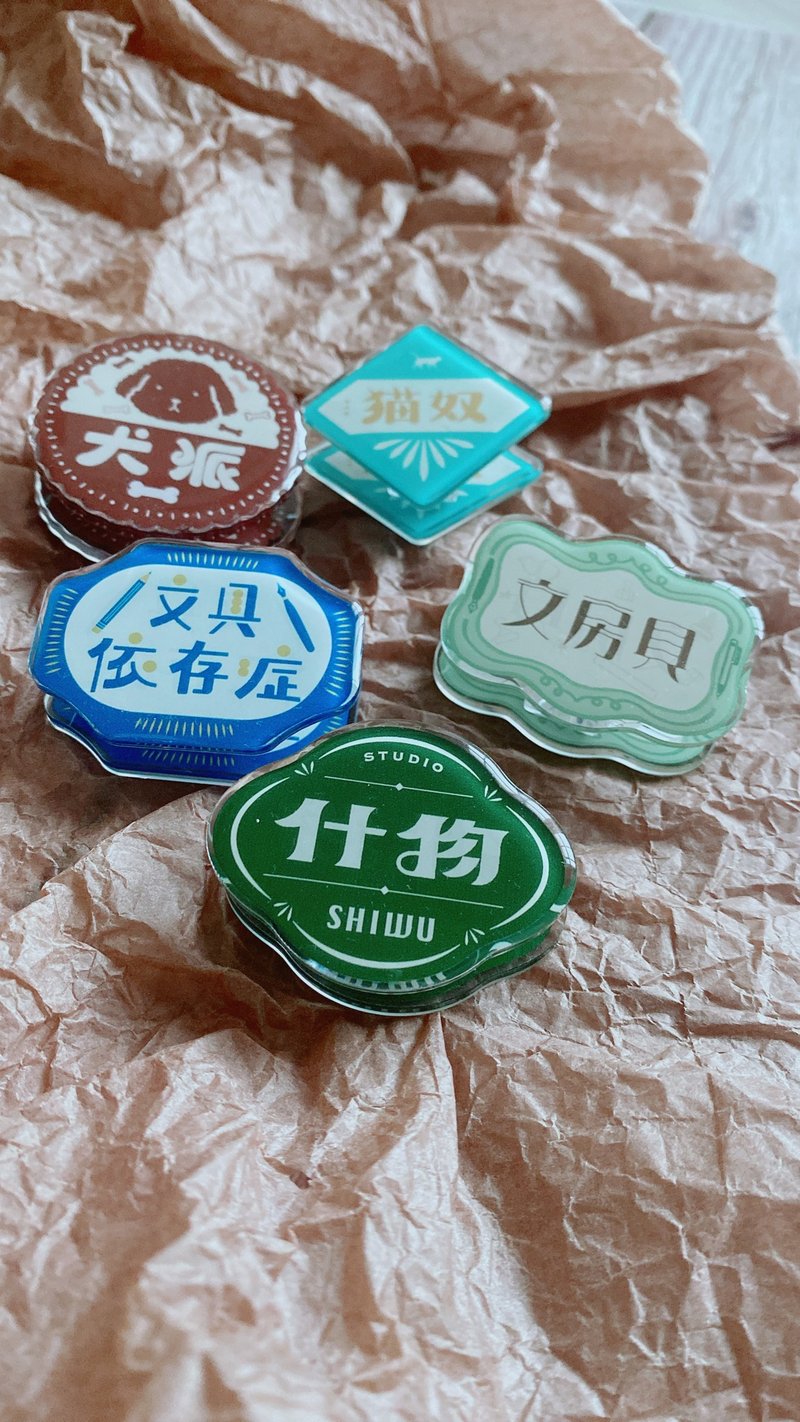 双面滴胶压克力万用夹 猫奴 - 其他 - 压克力 蓝色