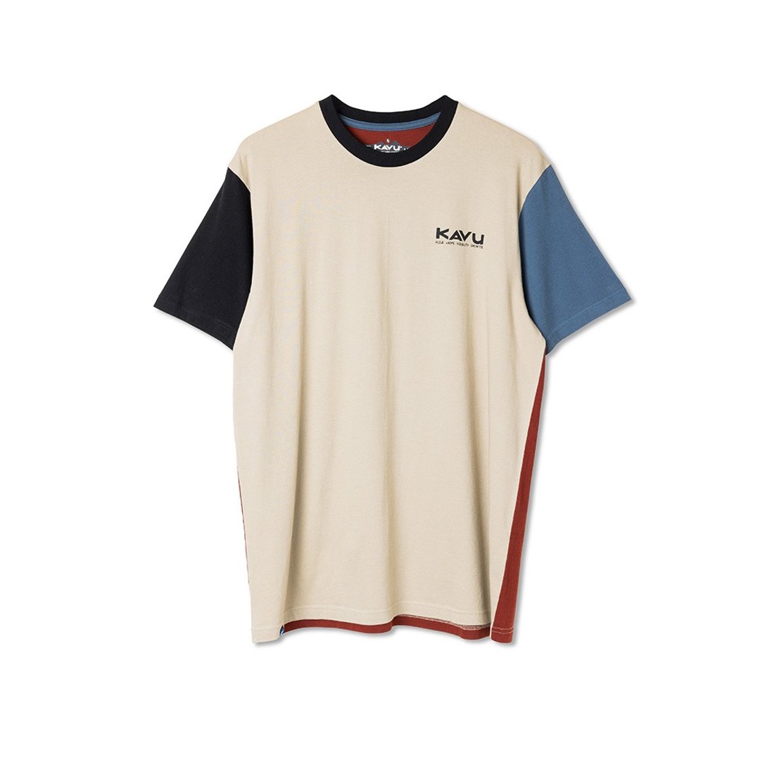 【KAVU】Klear Above Etch Art 有机棉LOGO短袖T恤 排列组合 #847 - 男装上衣/T 恤 - 棉 多色