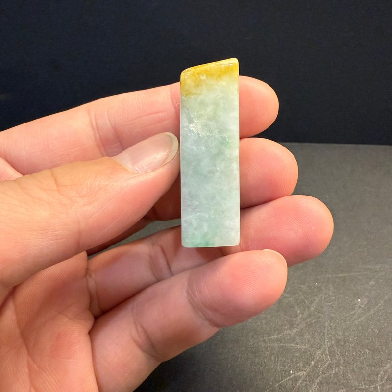 瀚玉珠宝 特卖专区 原皮三彩素面印章 天然缅甸玉印章 小翡翠印章 - 其他 - 玉石 