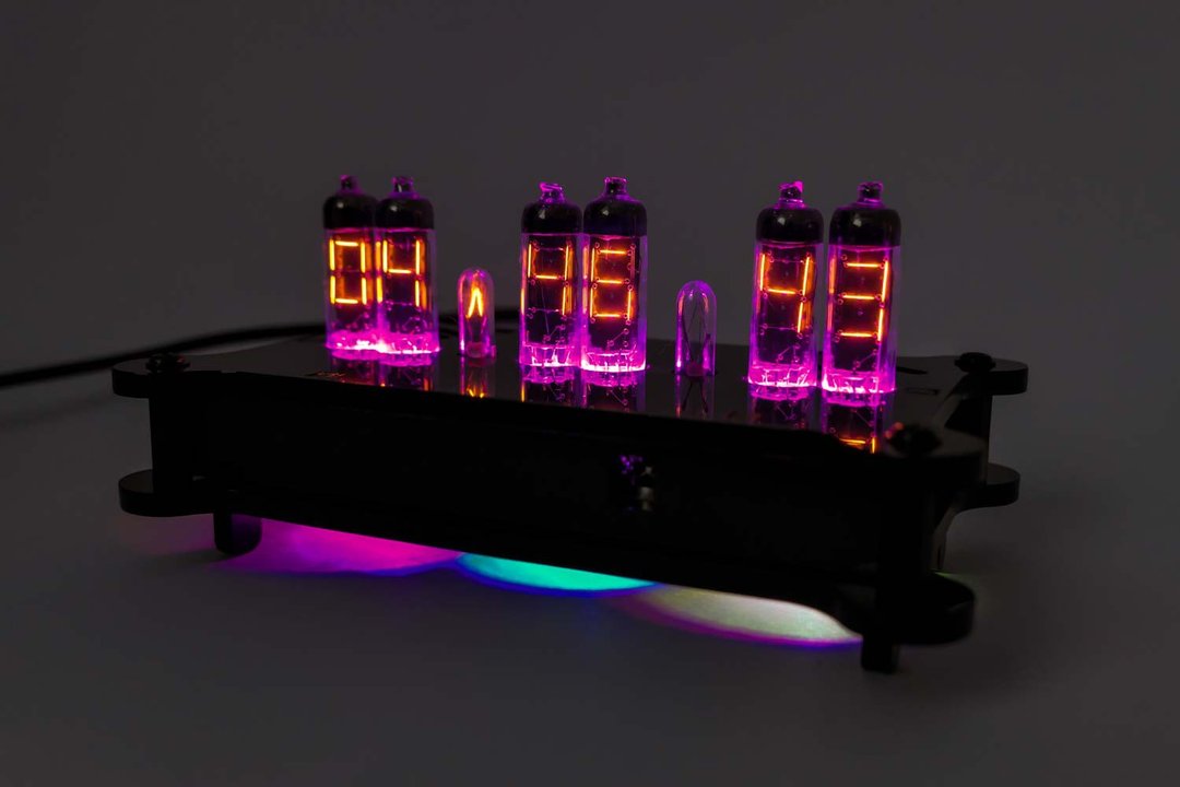 NUMITRON Desk clock with IV-9 Tubes + Remote + RGB + Power Nixie Era! Black case - 数码小物 - 塑料 黑色