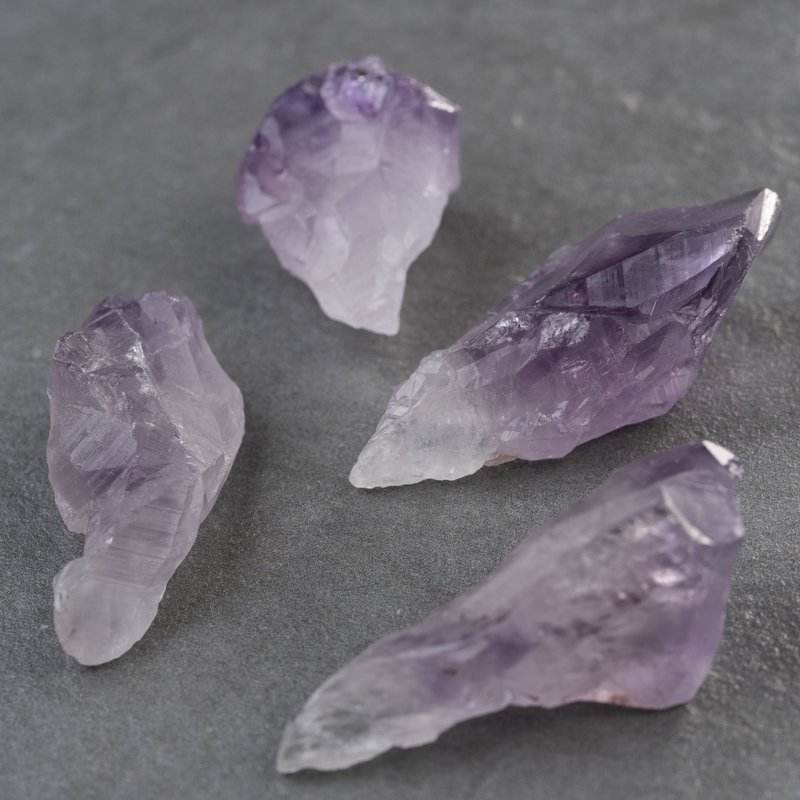 紫水晶骨干原矿D30401 - 手链/手环 - 水晶 紫色