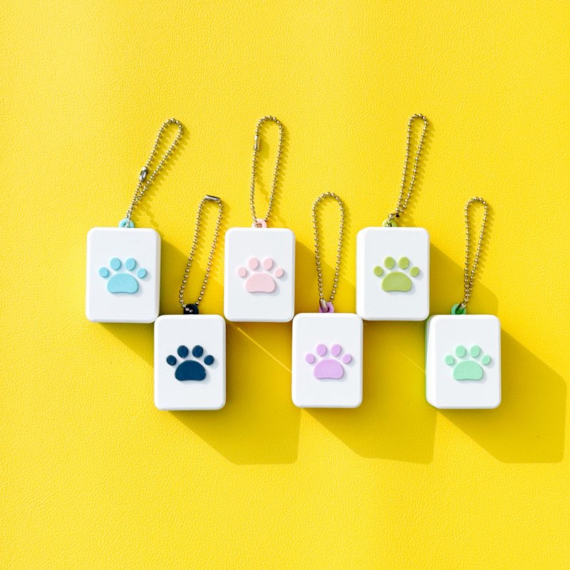 猫爪肉球麻雀造型匙扣 - 钥匙链/钥匙包 - 塑料 多色