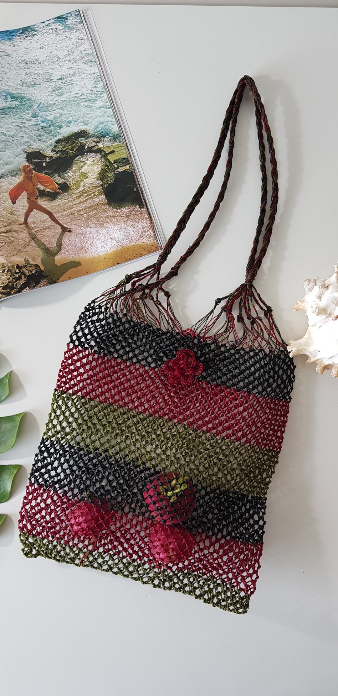 Beach Bag, Beetroot Mix Colours 01 - 手提包/手提袋 - 防水材质 多色