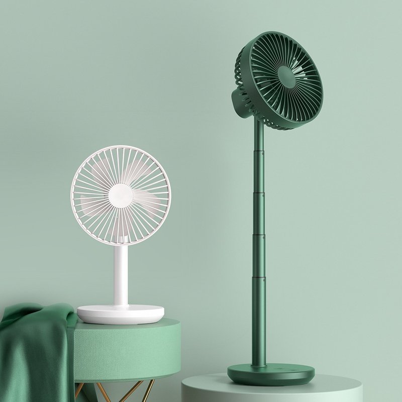 【时尚系列】自动摆头伸缩风扇 | 24小时超强续航 - 电扇 - 塑料 