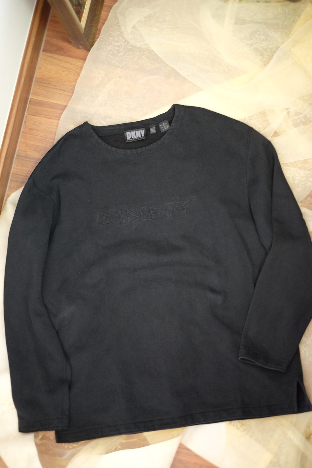 Vintage 90s DKNY Pullover Sweatshirt - 男装针织衫/毛衣 - 棉 