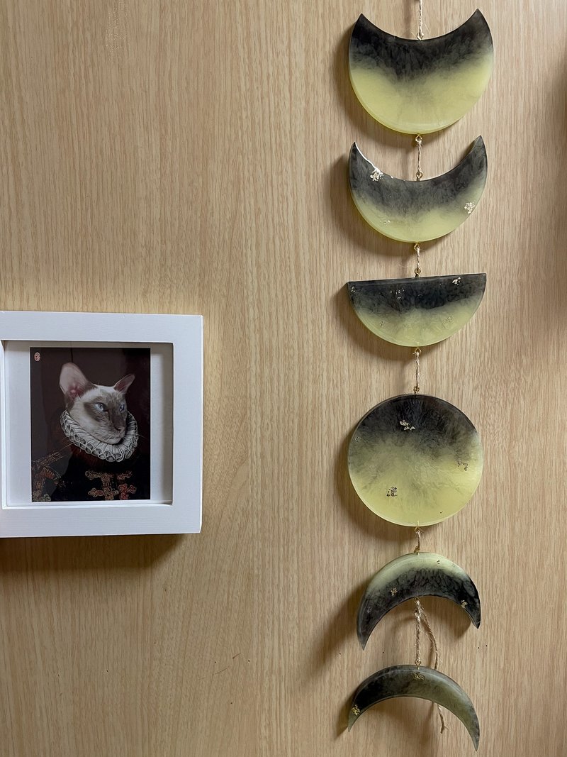 月相挂饰 月亮挂饰 月球 Crescent Moon - 墙贴/壁贴 - 树脂 