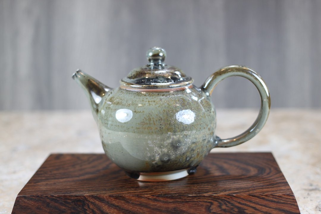 【沐春生活】柴烧天目釉 手拉坯茶壶 名家叶敏祥手工作品 - 茶具/茶杯 - 瓷 