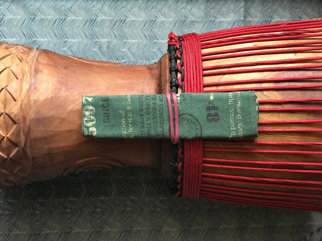 厚实笔挺陈旧风布卷式筷套 - 餐桌/书桌 - 棉 绿色