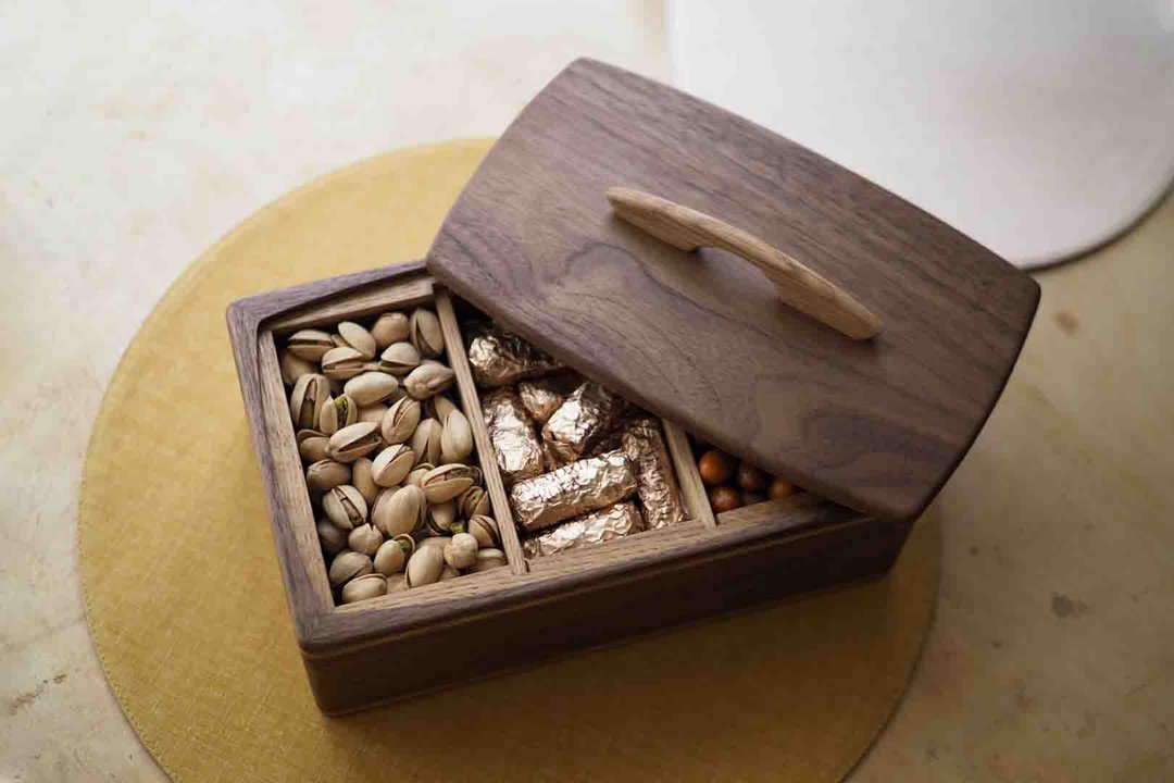 Burumu Black Walnut Sandy Box 黑胡桃【方・攒盒 】全盒 年盒 - 收纳用品 - 木头 卡其色