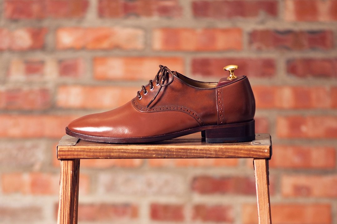 鞍部牛津鞋 Saddle shoes 咖啡色 绅士鞋 婚鞋 皮鞋 男 - 男款牛津鞋/乐福鞋 - 真皮 红色