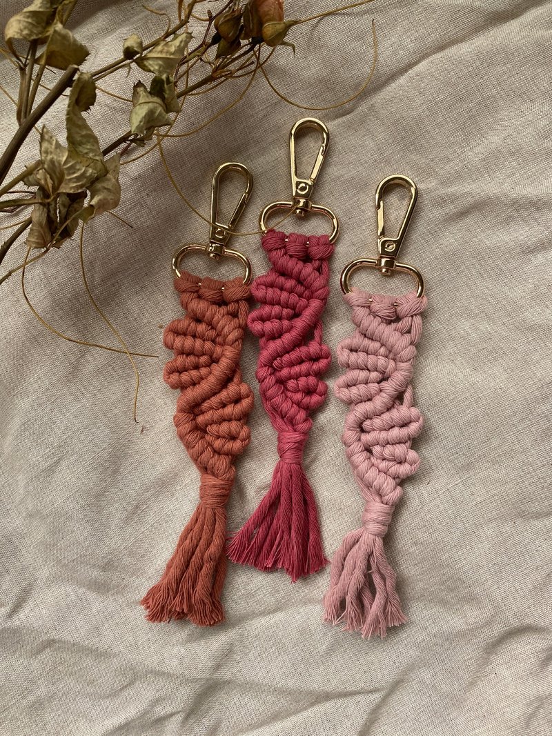 花边结钥匙圈 - 钥匙链/钥匙包 - 棉．麻 