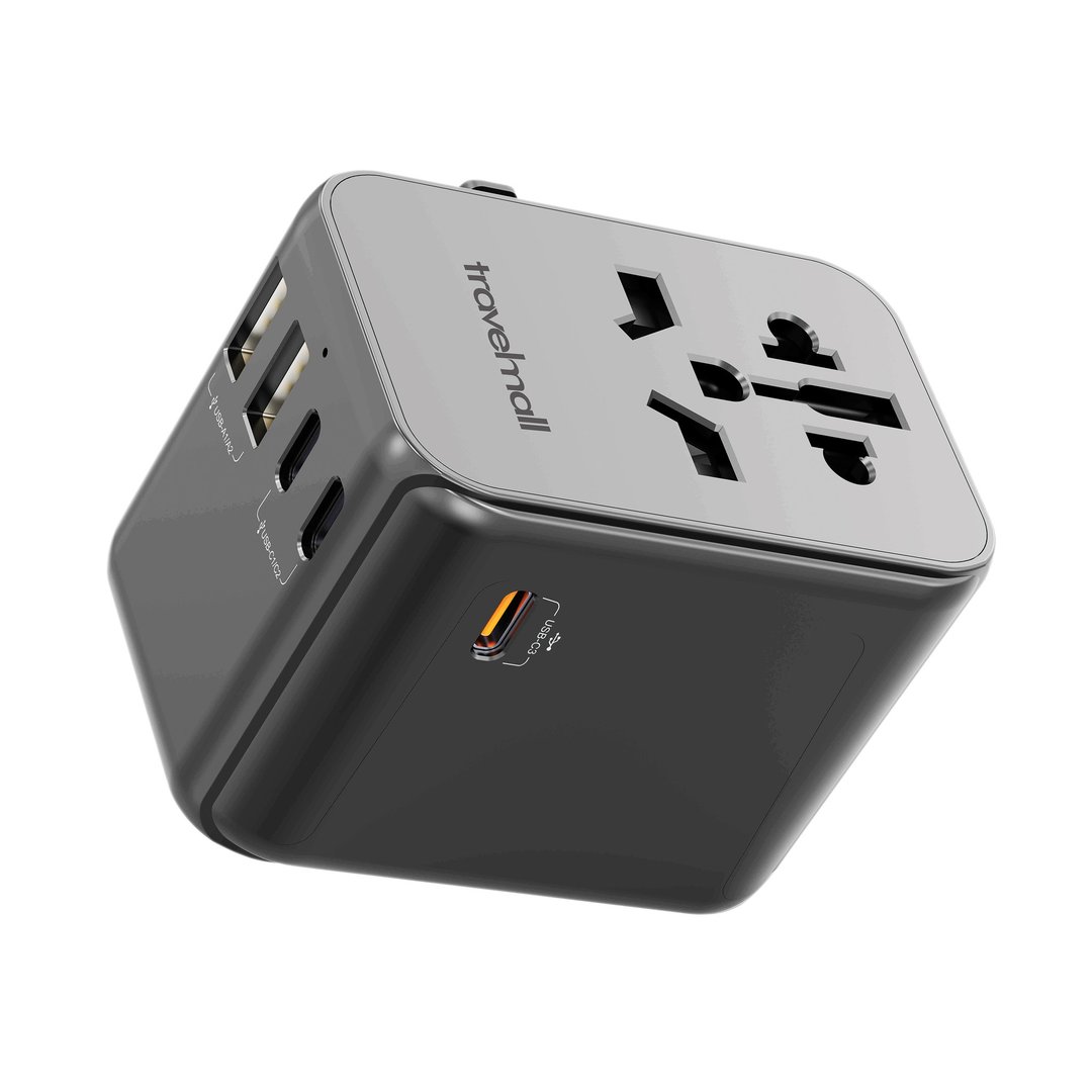 瑞士Travelmall 65W PD全球高效能5个 USB接口旅行转换插座 - 数码小物 - 塑料 黑色