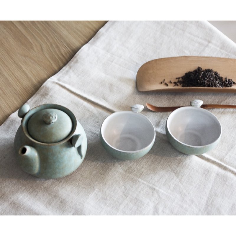 莲蓬托福  简易茶组 - 茶具/茶杯 - 陶 卡其色