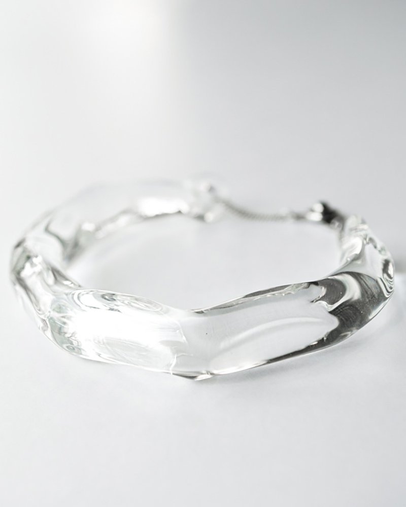 Hario 手工玻璃 手镯 - 反射 (HAA-RF-BG) - 手链/手环 - 玻璃 透明