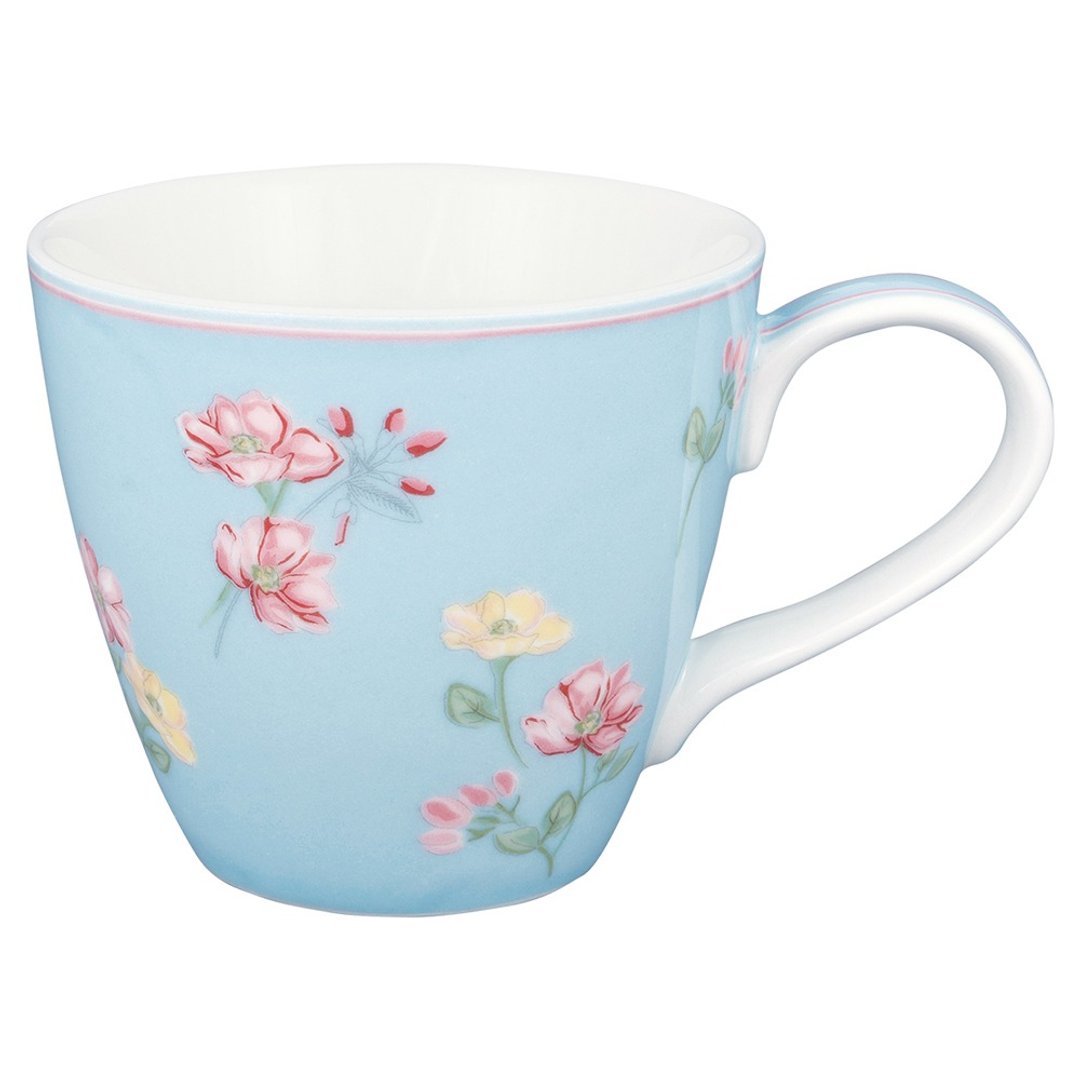 【新品】丹麦GreenGate Lianca pale blue 马克杯 - 咖啡杯/马克杯 - 陶 蓝色