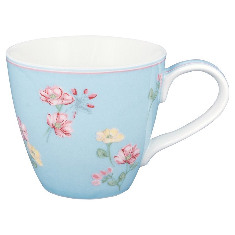 【新品】丹麦GreenGate Lianca pale blue 马克杯 - 咖啡杯/马克杯 - 陶 蓝色