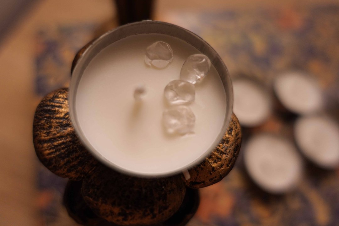 【水晶许愿蜡烛 I 净化疗愈2】消除负面能量提升磁场 - 其他 - 其他材质 