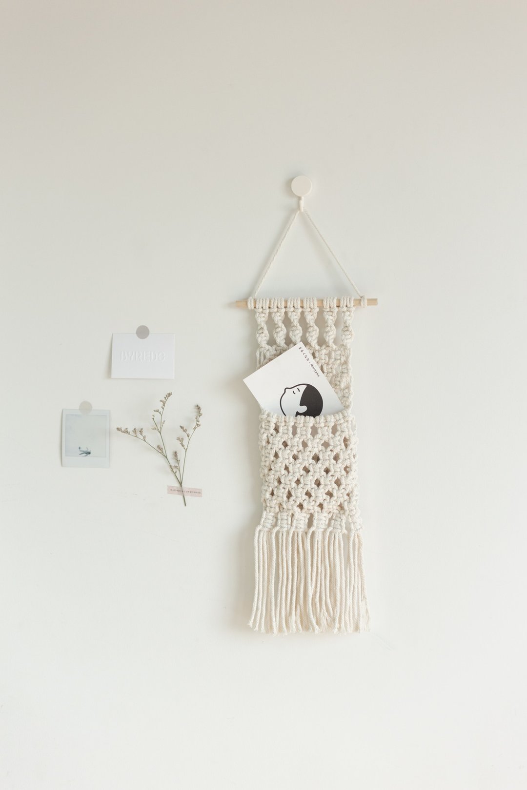 Macrame  Wall organized and decorate - 墙贴/壁贴 - 棉 白色