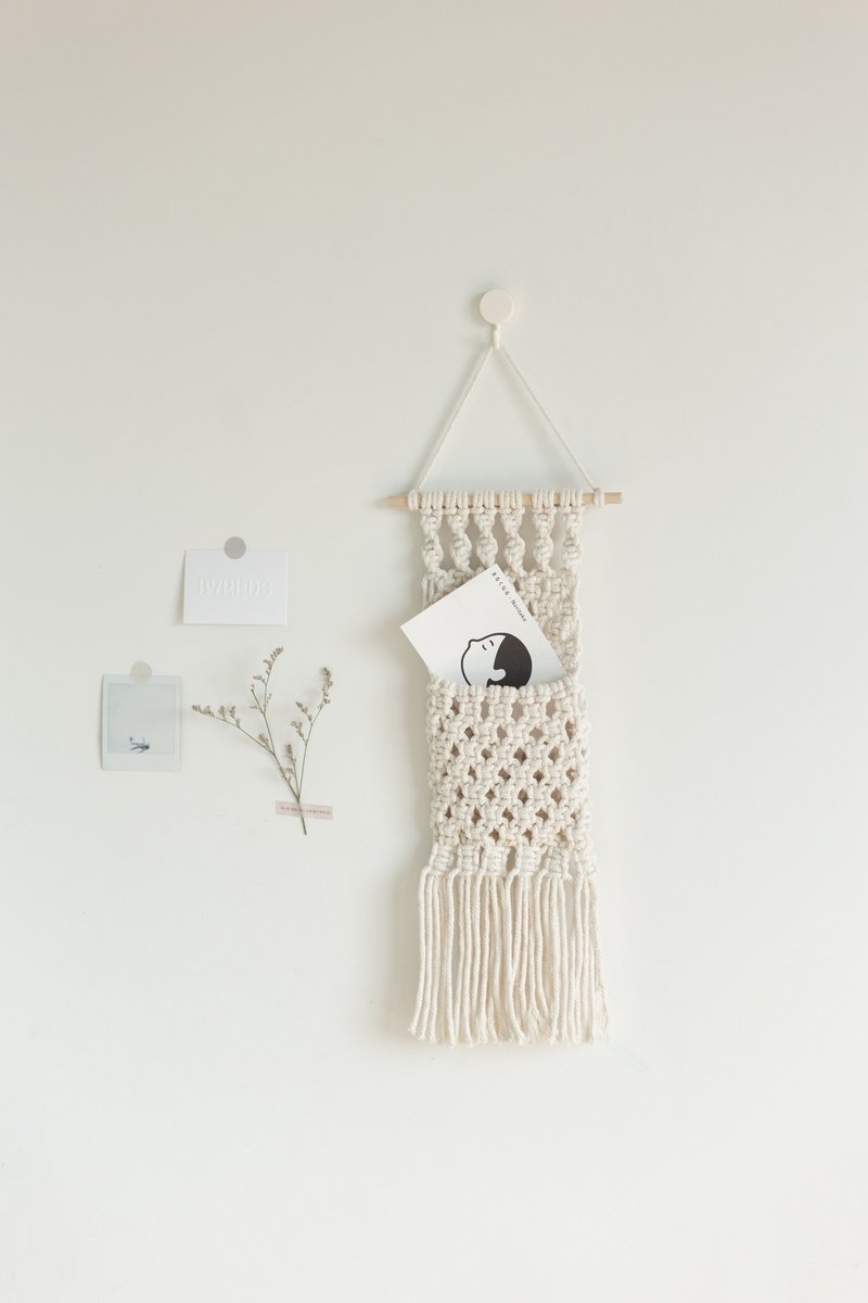 Macrame  Wall organized and decorate - 墙贴/壁贴 - 棉．麻 白色