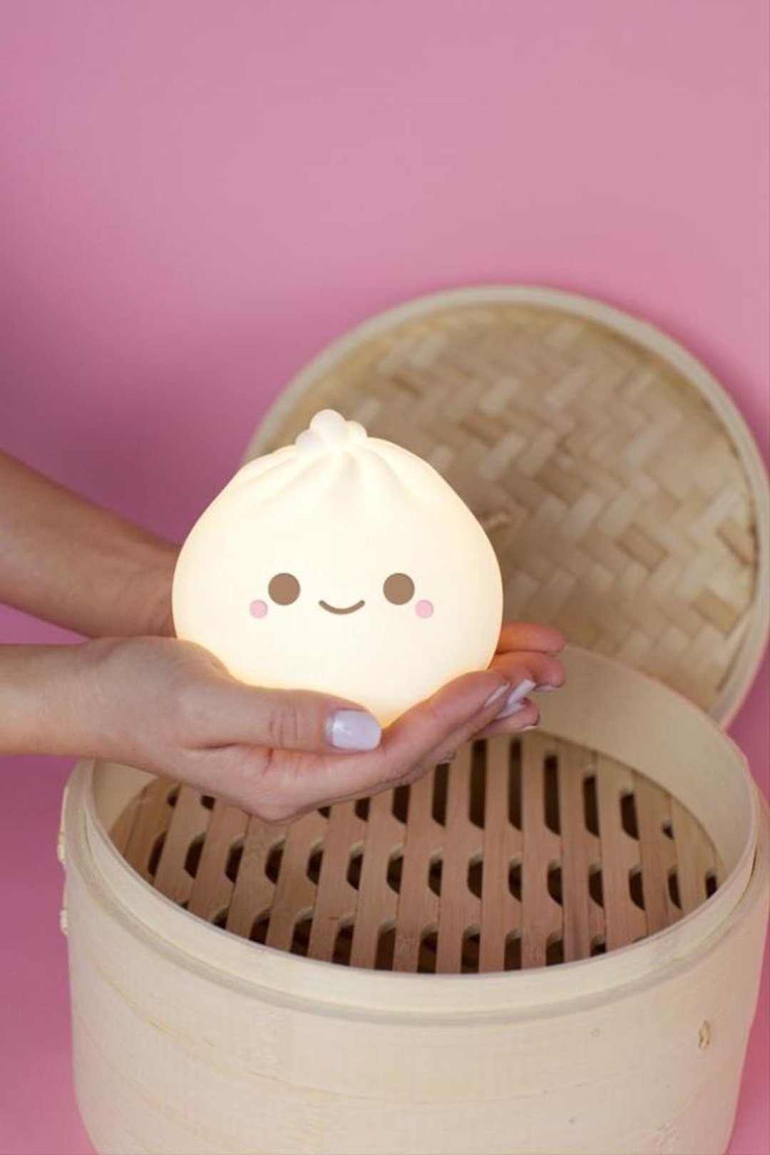 XLB 小笼包小夜灯(交换礼物/圣诞礼物/生日礼物/创意商品) - 灯具/灯饰 - 塑料 白色
