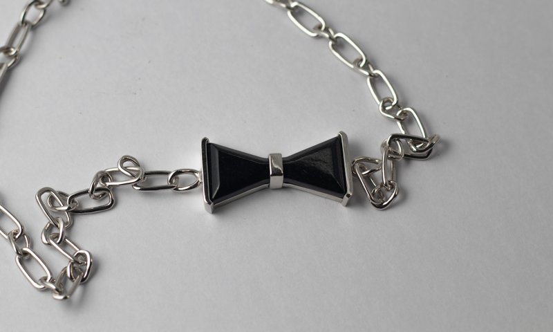 S925银乌鸡种颈链 - 项链 - 其他材质 黑色