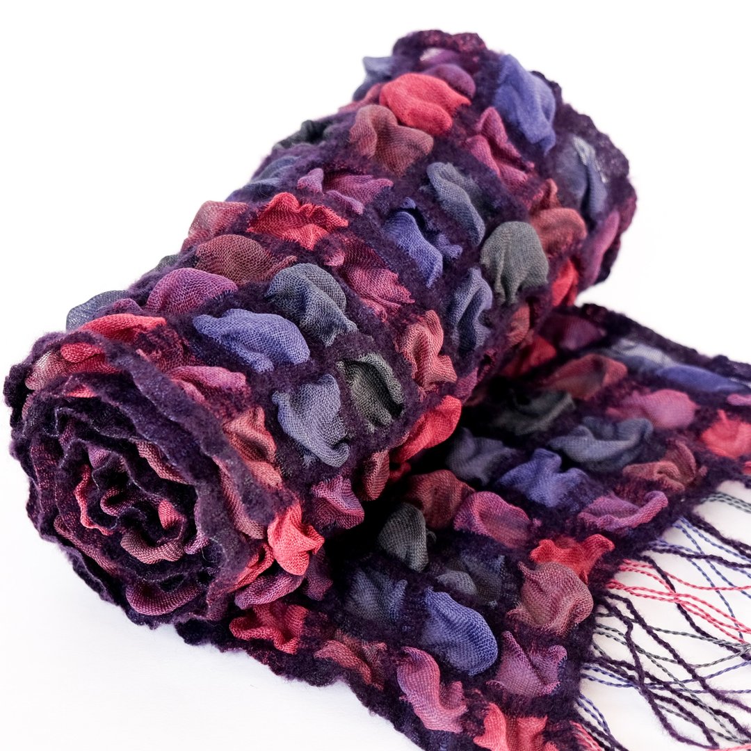 Silk 手织丝巾【彩云10】 - 围巾/披肩 - 丝．绢 
