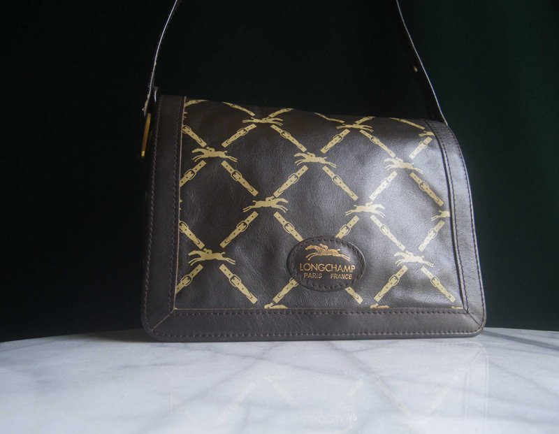 【老时光 OLD-TIME】早期二手老包法国制LONGCHAMP肩背包 - 侧背包/斜挎包 - 其他材质 多色