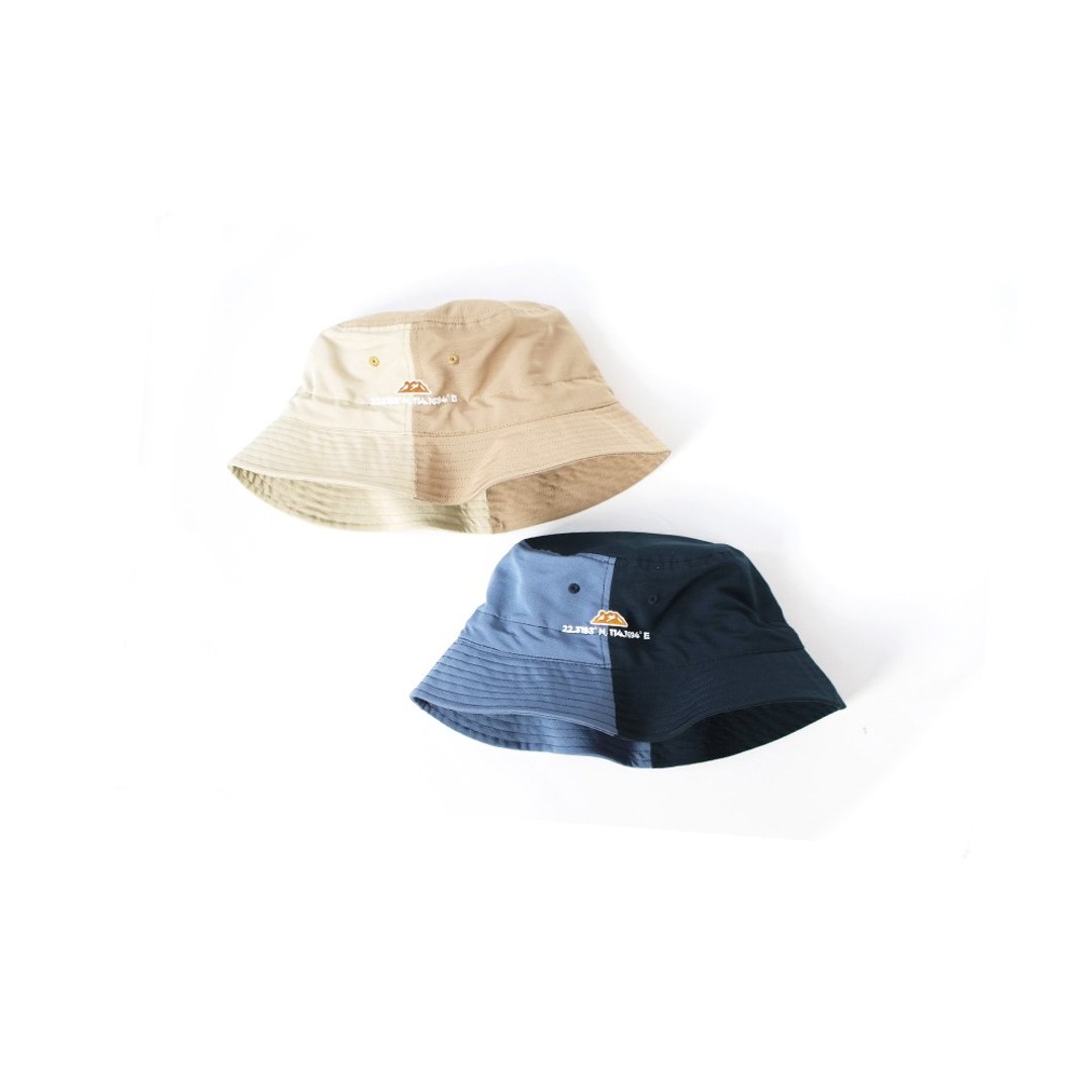 香港品牌 Urban Outdoor系列 格纹尼龙布 拼色渔夫帽 - 帽子 - 尼龙 多色