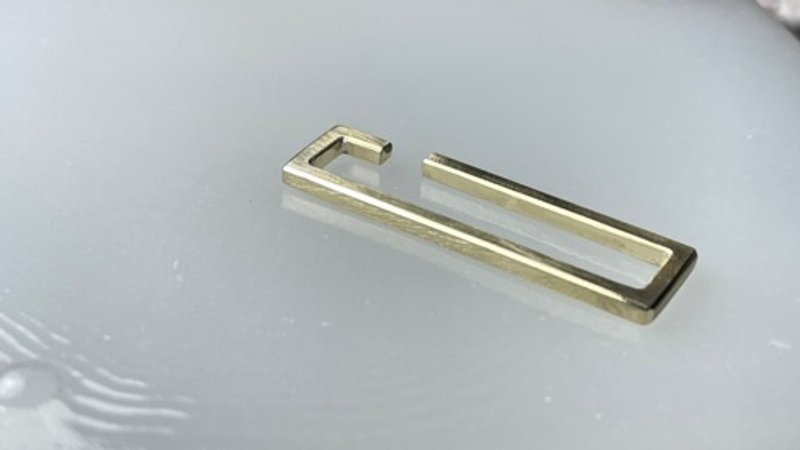 黄铜 长方形耳骨夹 - 耳环/耳夹 - 其他金属 