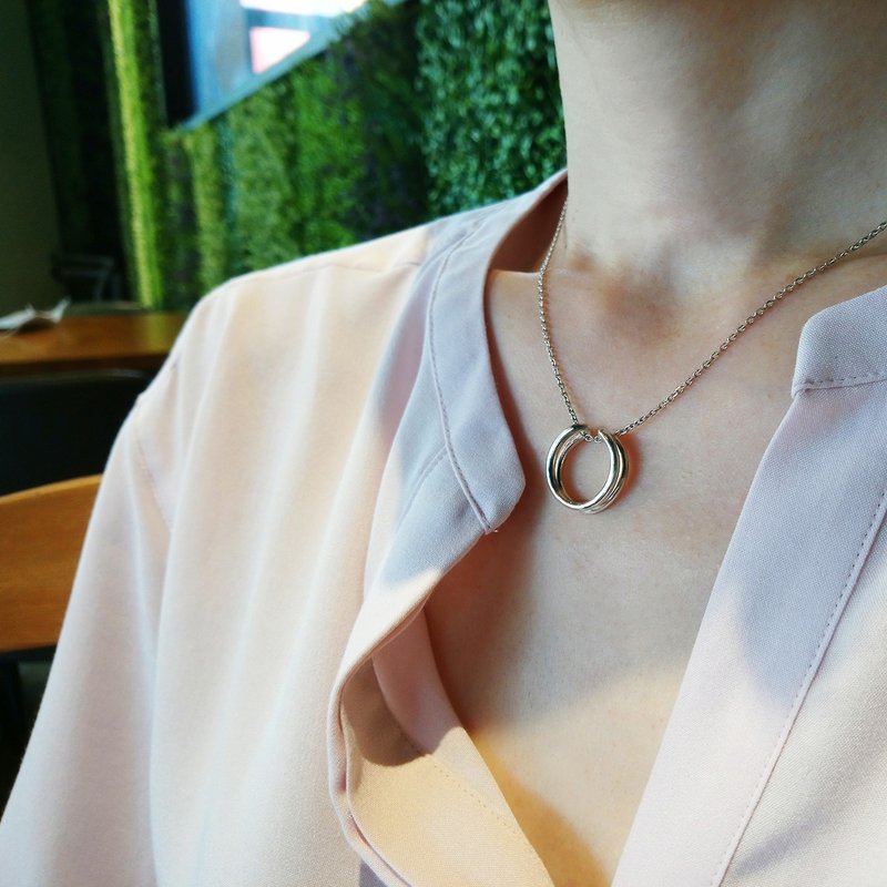pure necklace_纯粹项链 | 925纯银 限量 设计师手作 - 项链 - 银 银色