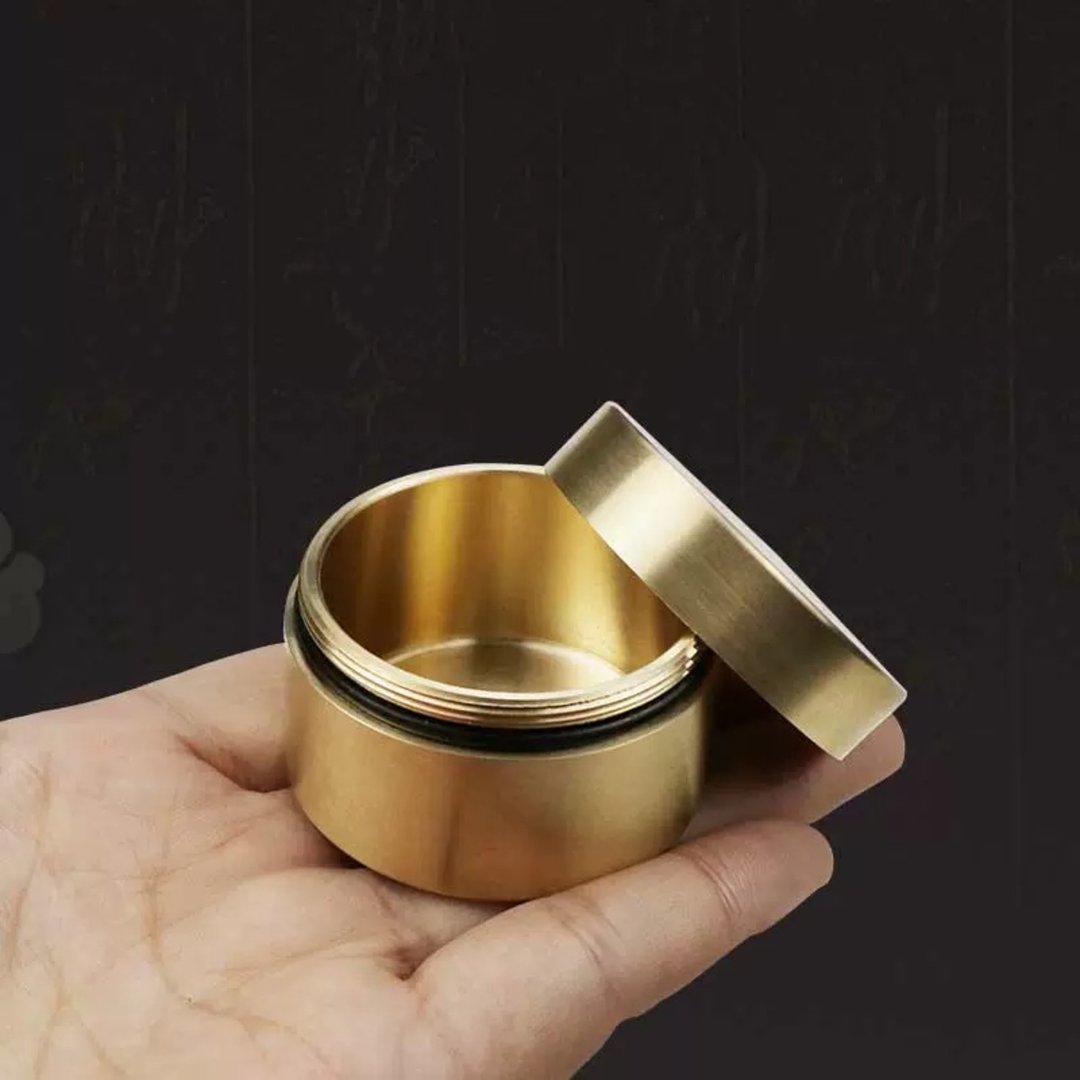 黄铜迷你宠物骨灰盒, 宠物纪念盒,牙齿毛发收藏仓, 猫狗去世留念 - 其他 - 铜/黄铜 