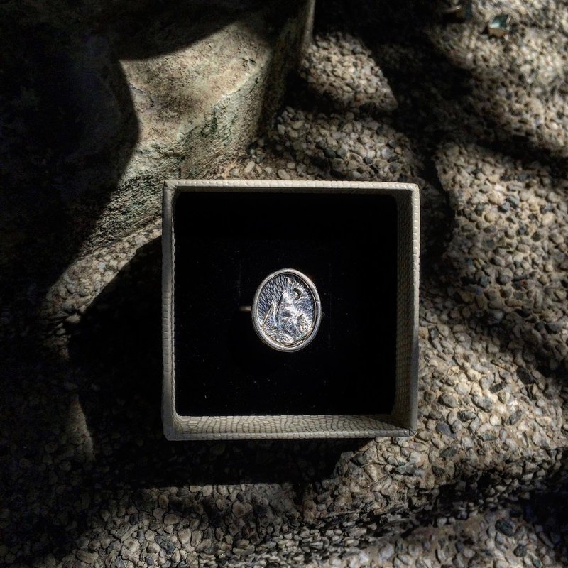 925纯银戒指 山峦 II 魔法师的戒指 II 白夜款 - 戒指 - 纯银 银色