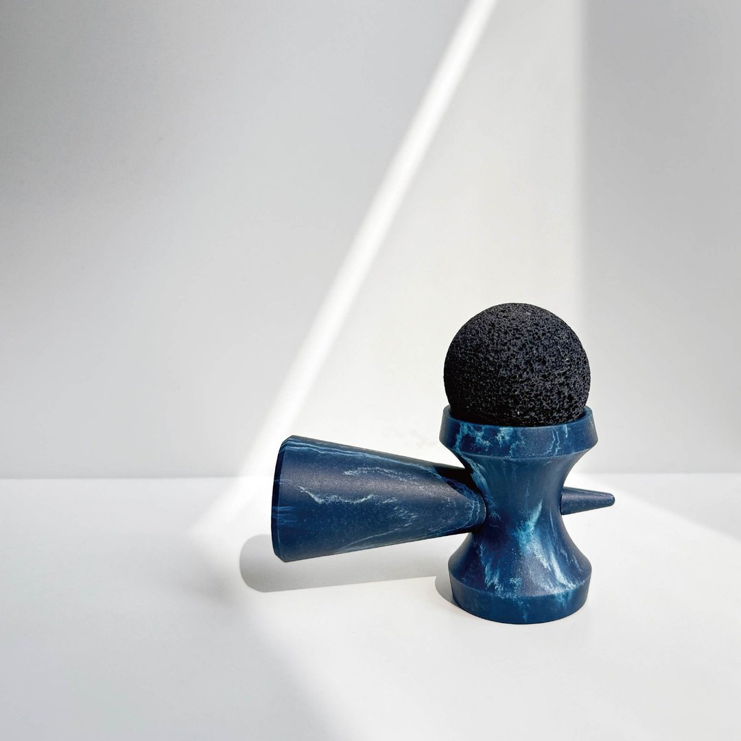 Kendama 剑玉扩香组 - 单宁蓝再生大理石 - 香味 山涧之雾 - 香薰/精油/线香 - 其他材质 蓝色