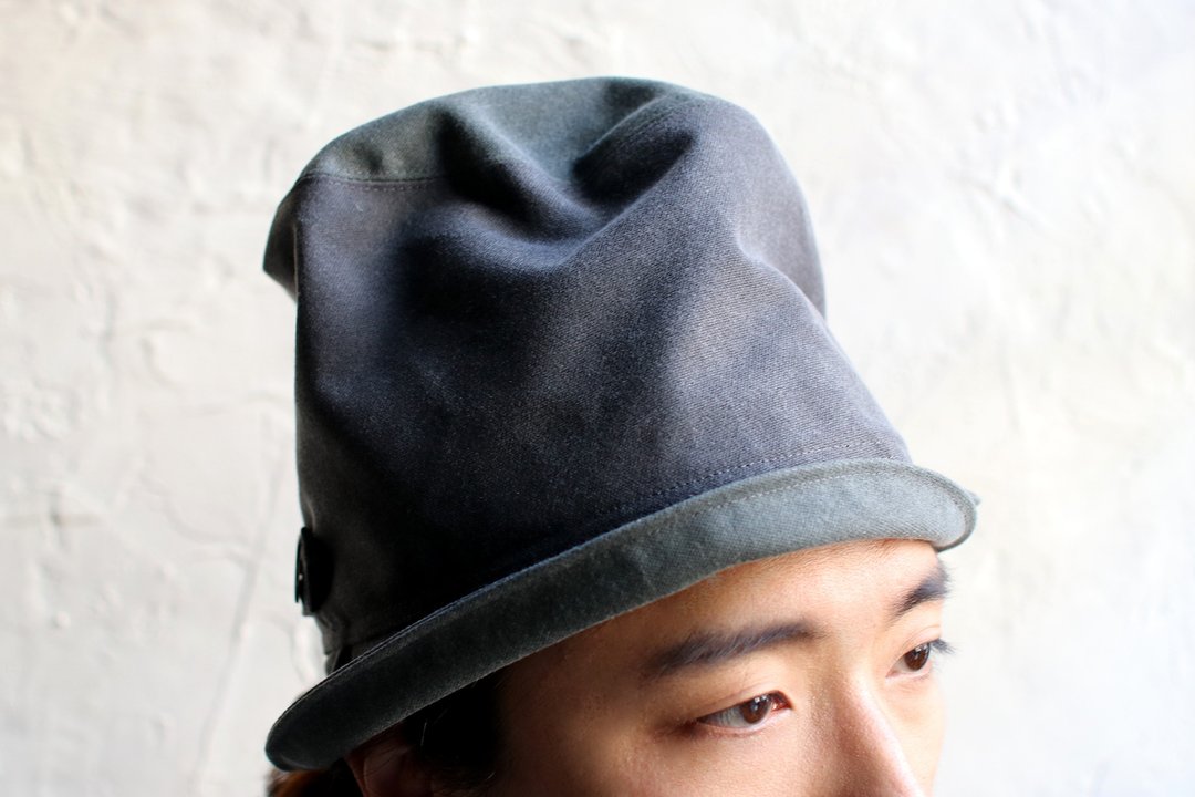 omabow/pot hat / 灰蓝 - 帽子 - 棉 灰色