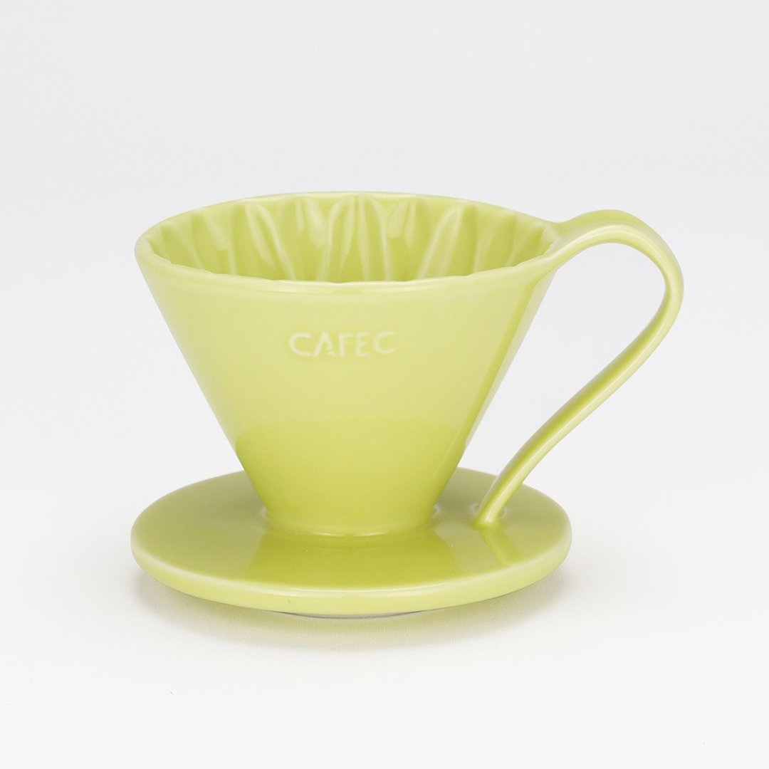 【热销补货】日本CAFEC 花瓣型陶瓷滤杯-黄色 / 共2款 - 咖啡壶/周边 - 瓷 黄色