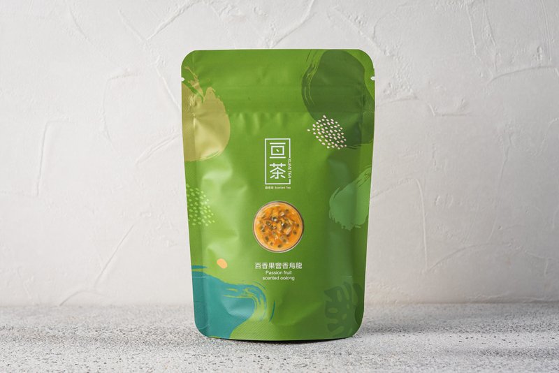 【百香果乌龙茶包】水果 窨香 原叶立体茶包  5入  |亘茶 - 茶 - 新鲜食材 绿色